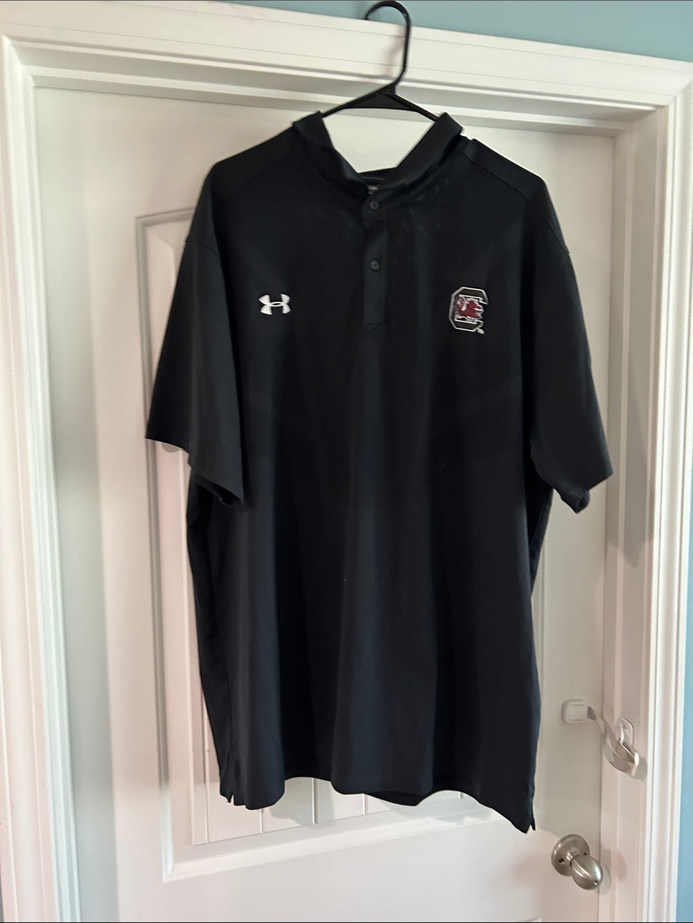 Under Armour Black Men's Gamecock Logo Polo